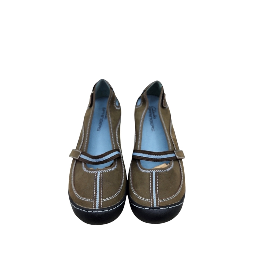 Clark's Springers Women's Leather Upper Mary Jane Walking Shoes - 8 - Picture 3 of 7